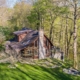 Secluded Cabins in Michigan riverfront close to town with hot tub and fire pit