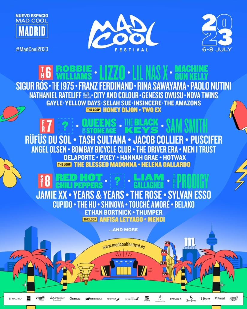 Mad Cool Festival Spain 2023 Line-up