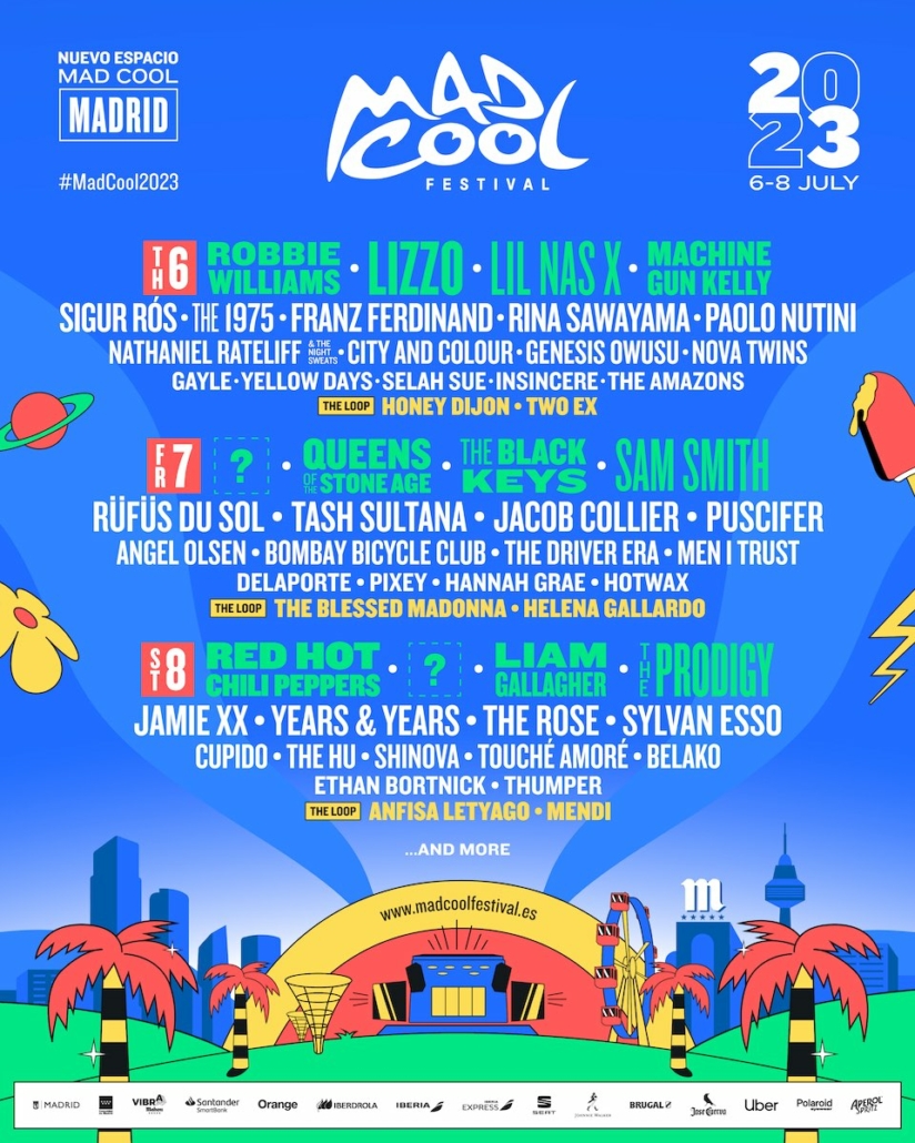 Mad Cool Festival Spain 2023 Line-up