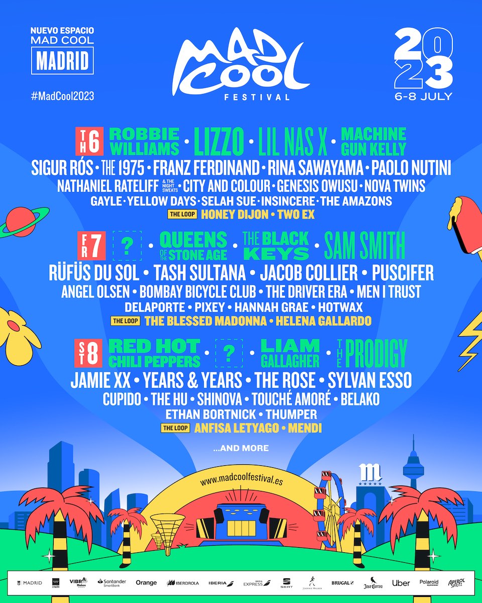 Mad Cool Festival Spain 2023 Line-up