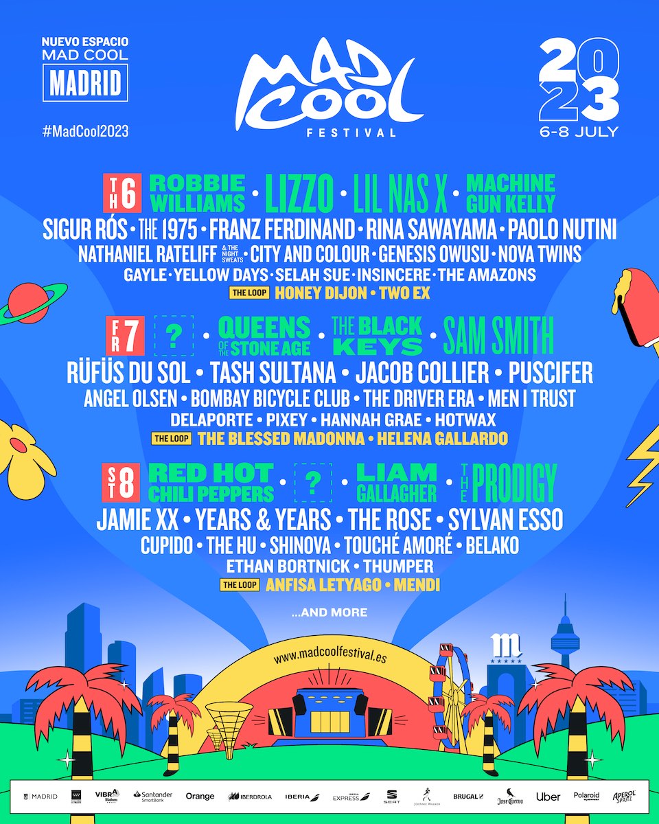 Mad Cool Festival Spain 2023 Line-up
