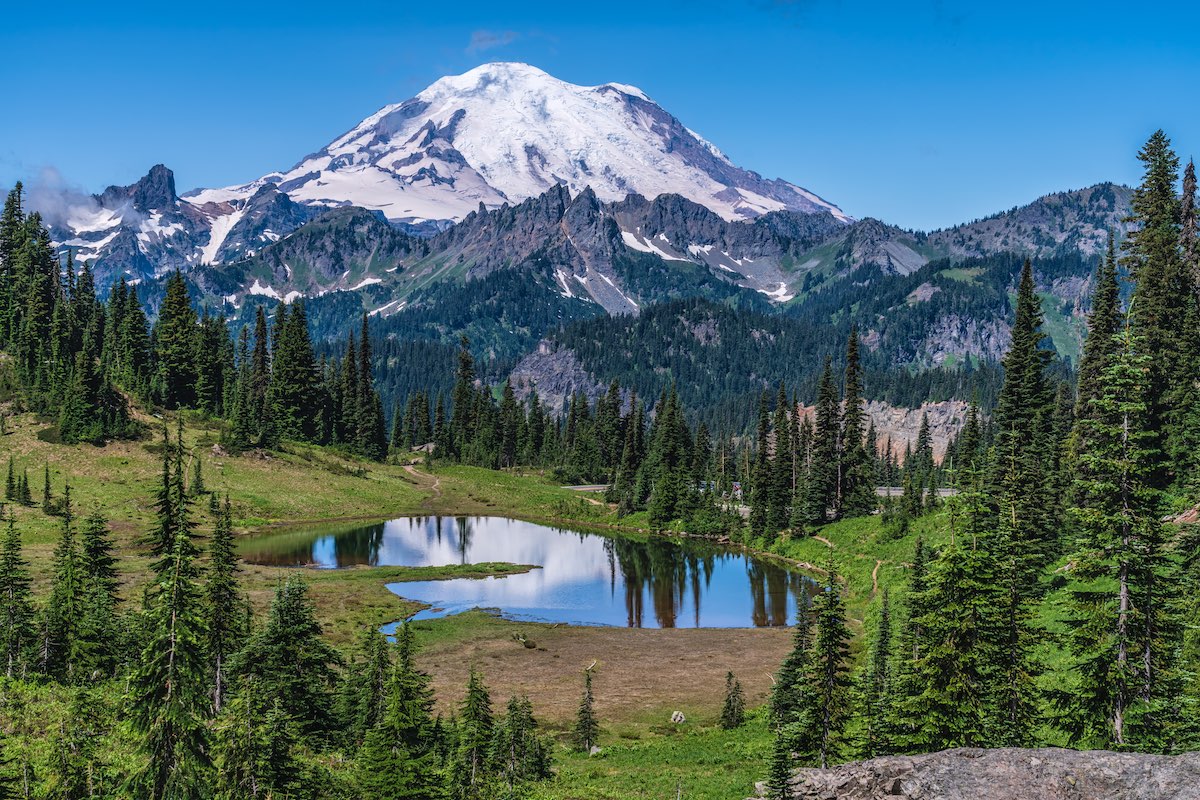 Tipsoo Lake at Mount Rainier National Park