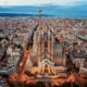 Sagrada Familia aerial view