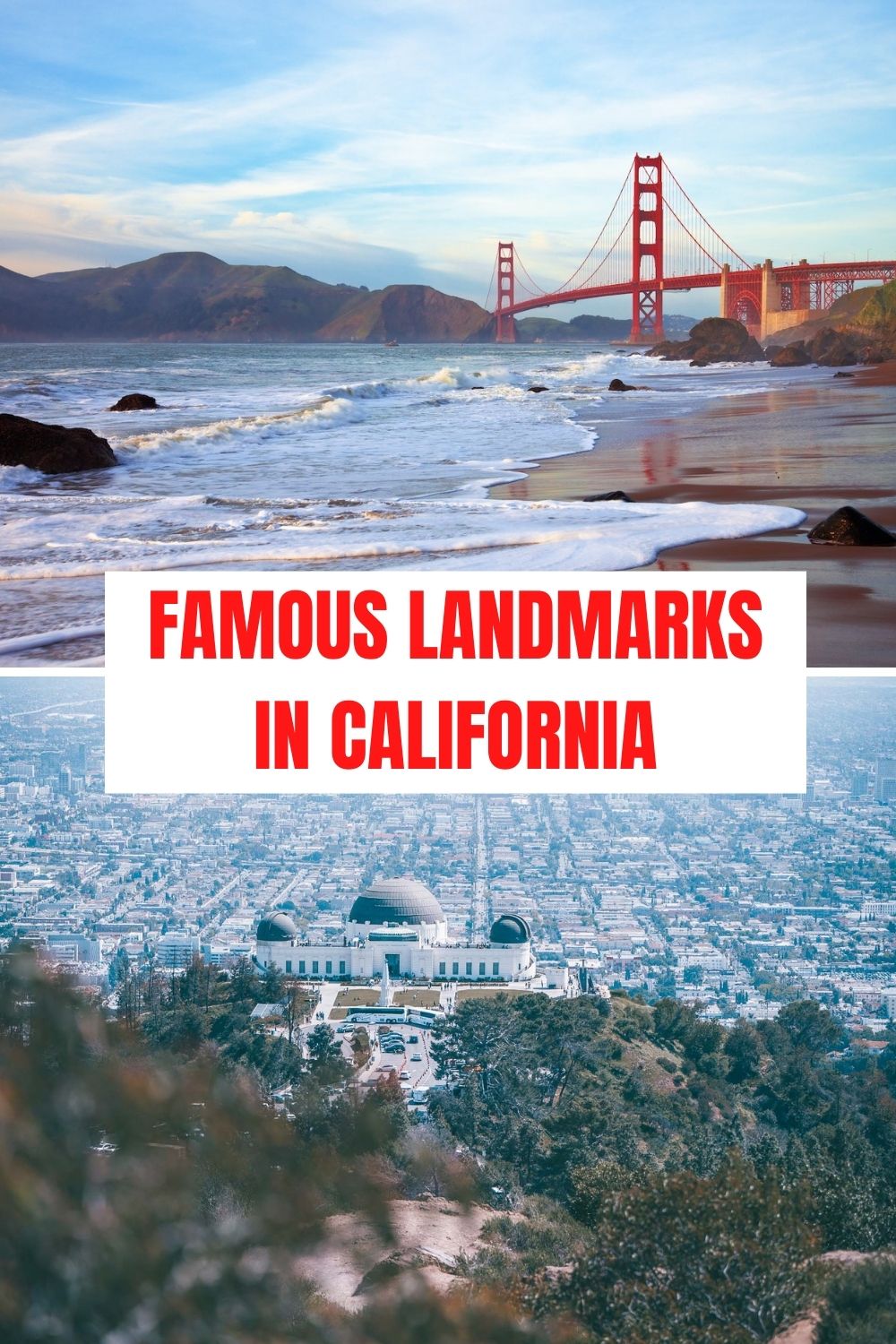 Famous Landmarks in California - pinterest