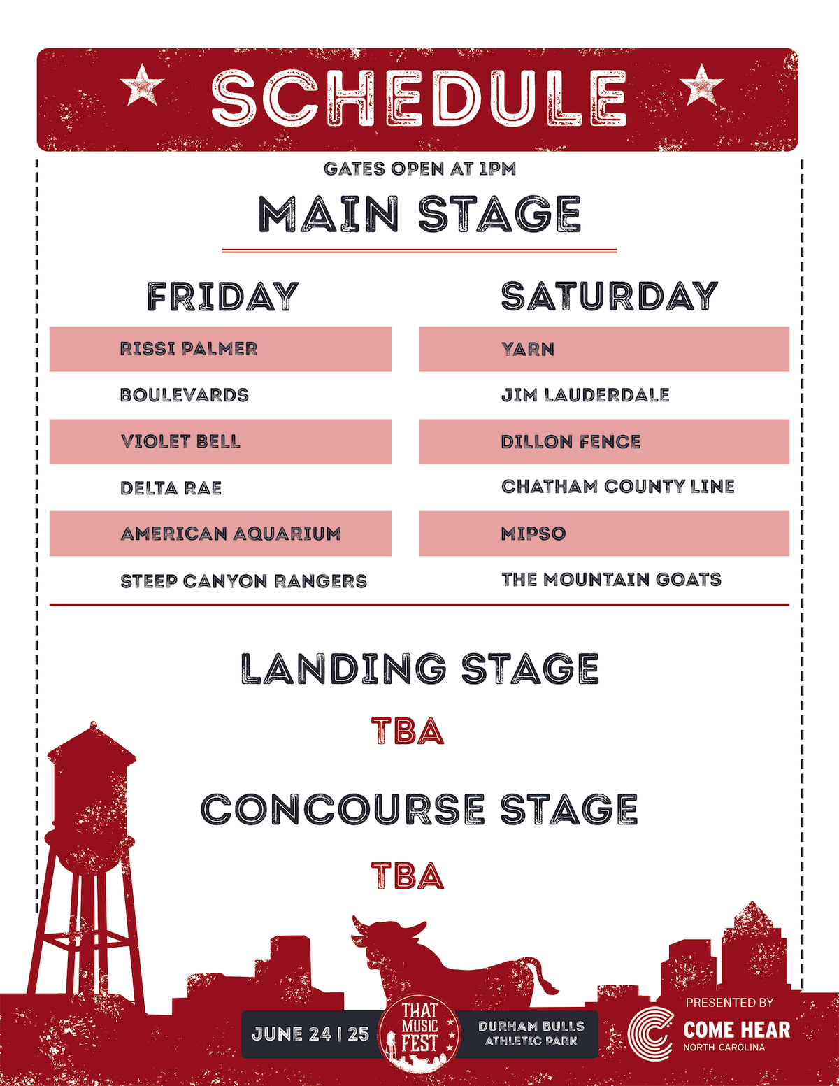 That Music Festival NC Lineup 2022