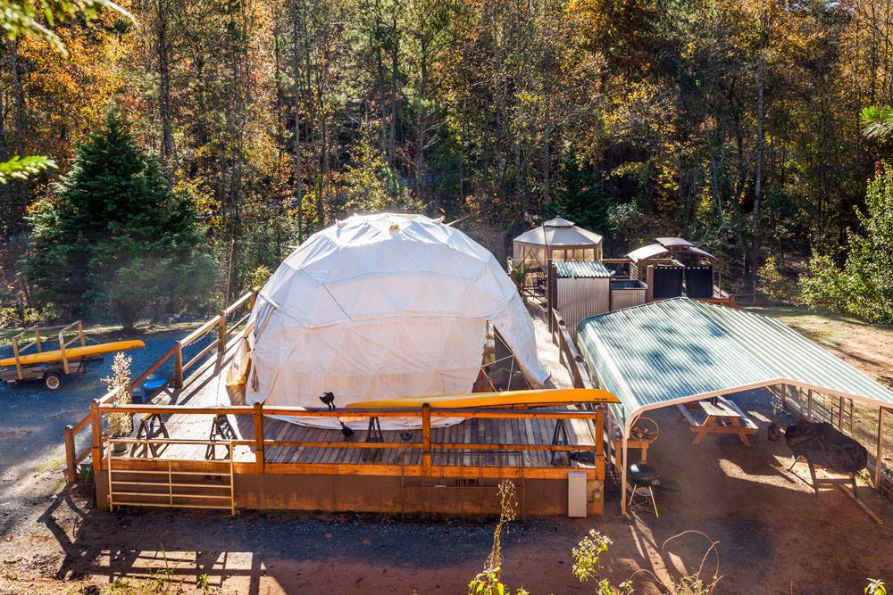 North Georgia Glamping Dome