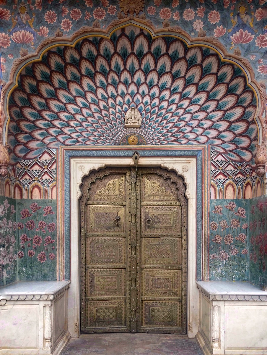 Beautiful Lotus Gate of City Place, Jaipur