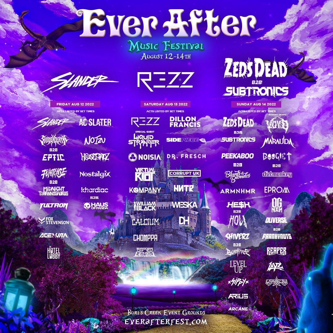Ever After Music Festival Canada 2022 Line Up