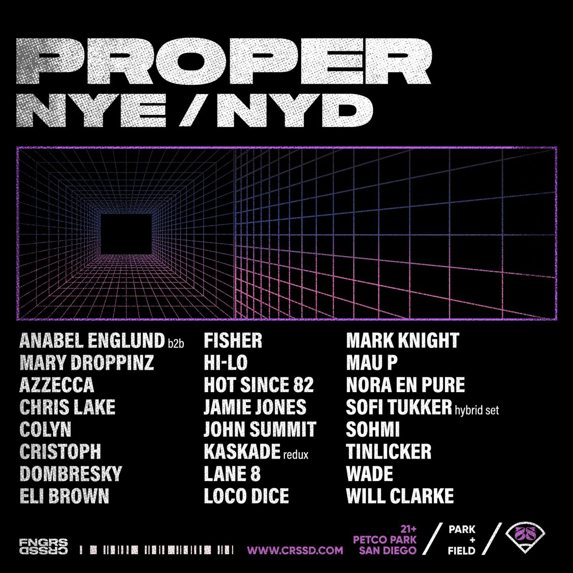 Proper NYE Festival San Diego California