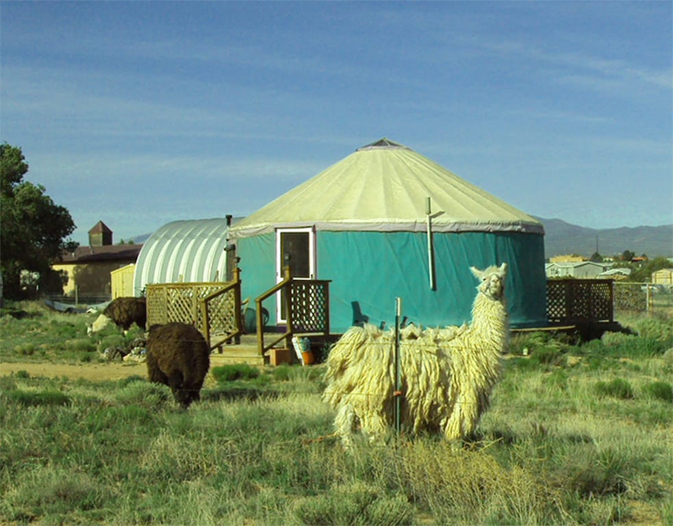 Enchanted Yurt at Llama Ranch New Mexico Glamping