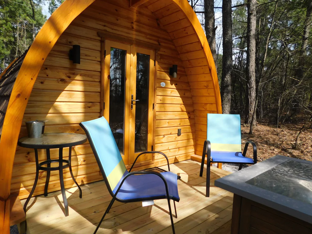 Iris Hill Glamping in Arkansas — ”Ted” Pod