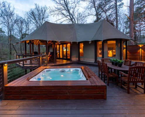 “The Nest” of Hot Springs — A Romantic Luxury Glamping Getaway