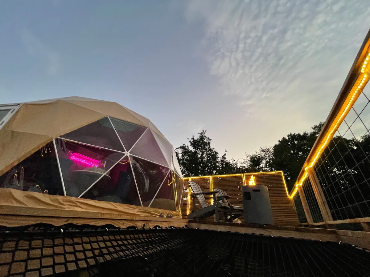 Dome Glamping Arkansas Airbnb