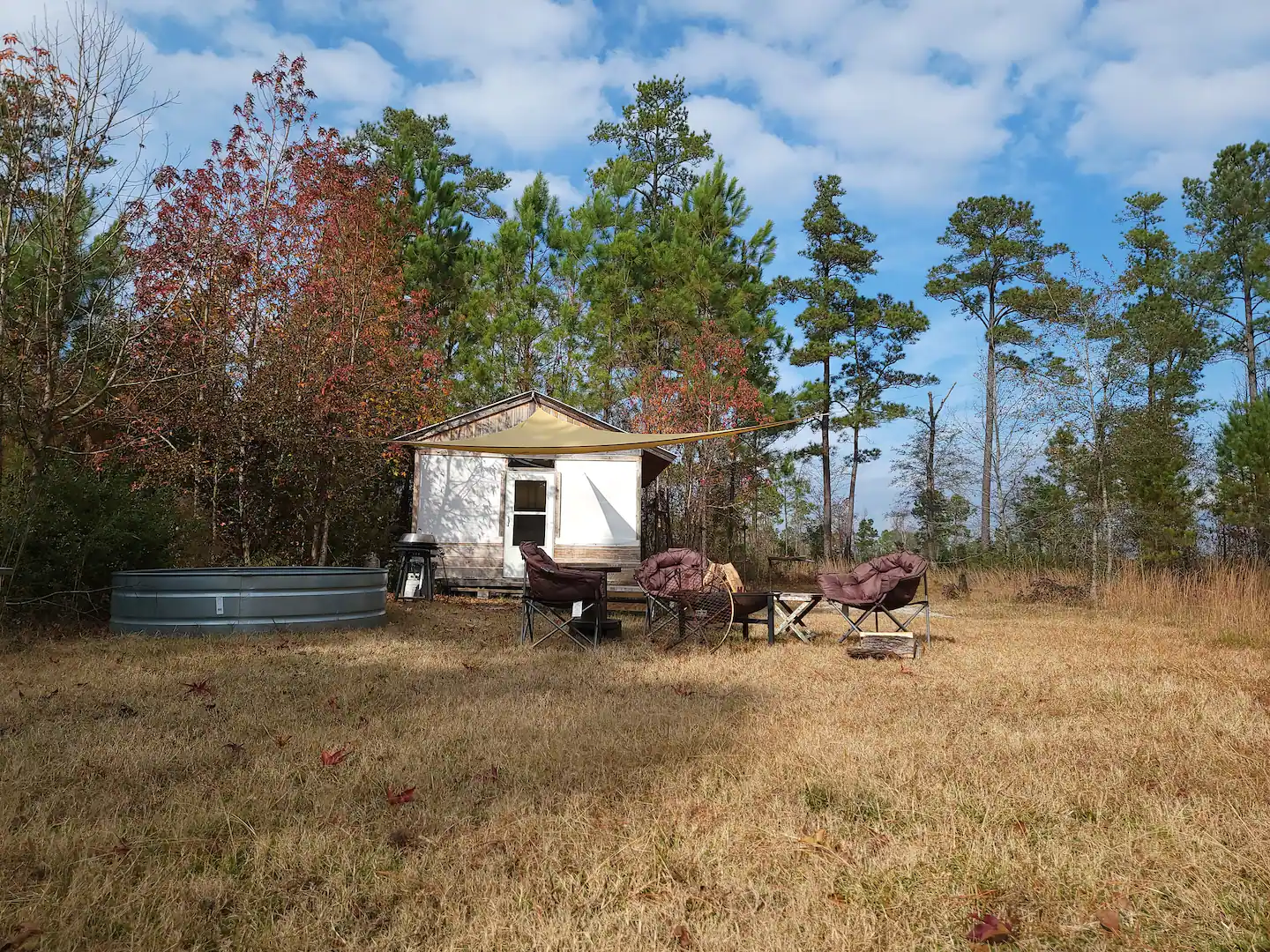 Glamping on an off grid farm South Carolina