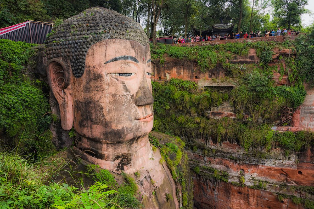 Leshan Giant Buddha in Sichuan China