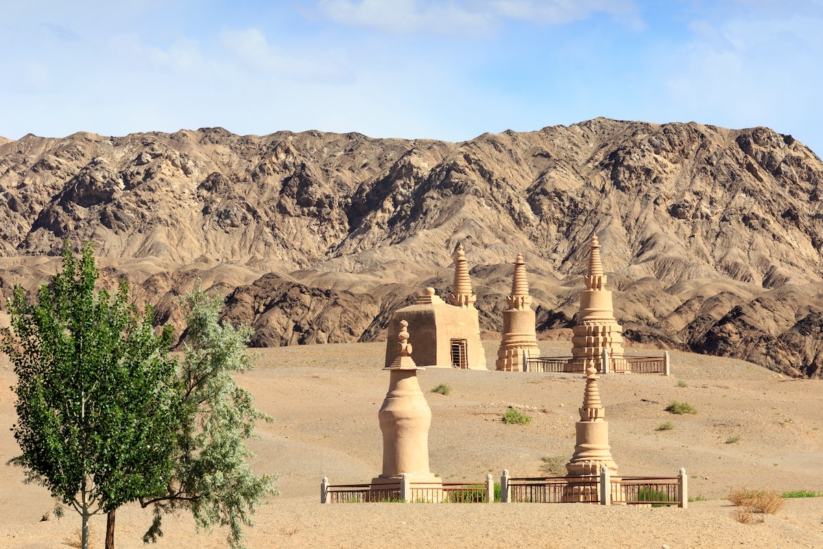 Pagoda, Mogao caves, Dunhuang China