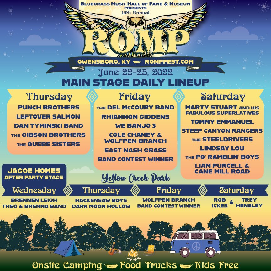 Romp Fest Kentucky 2022 Line Up