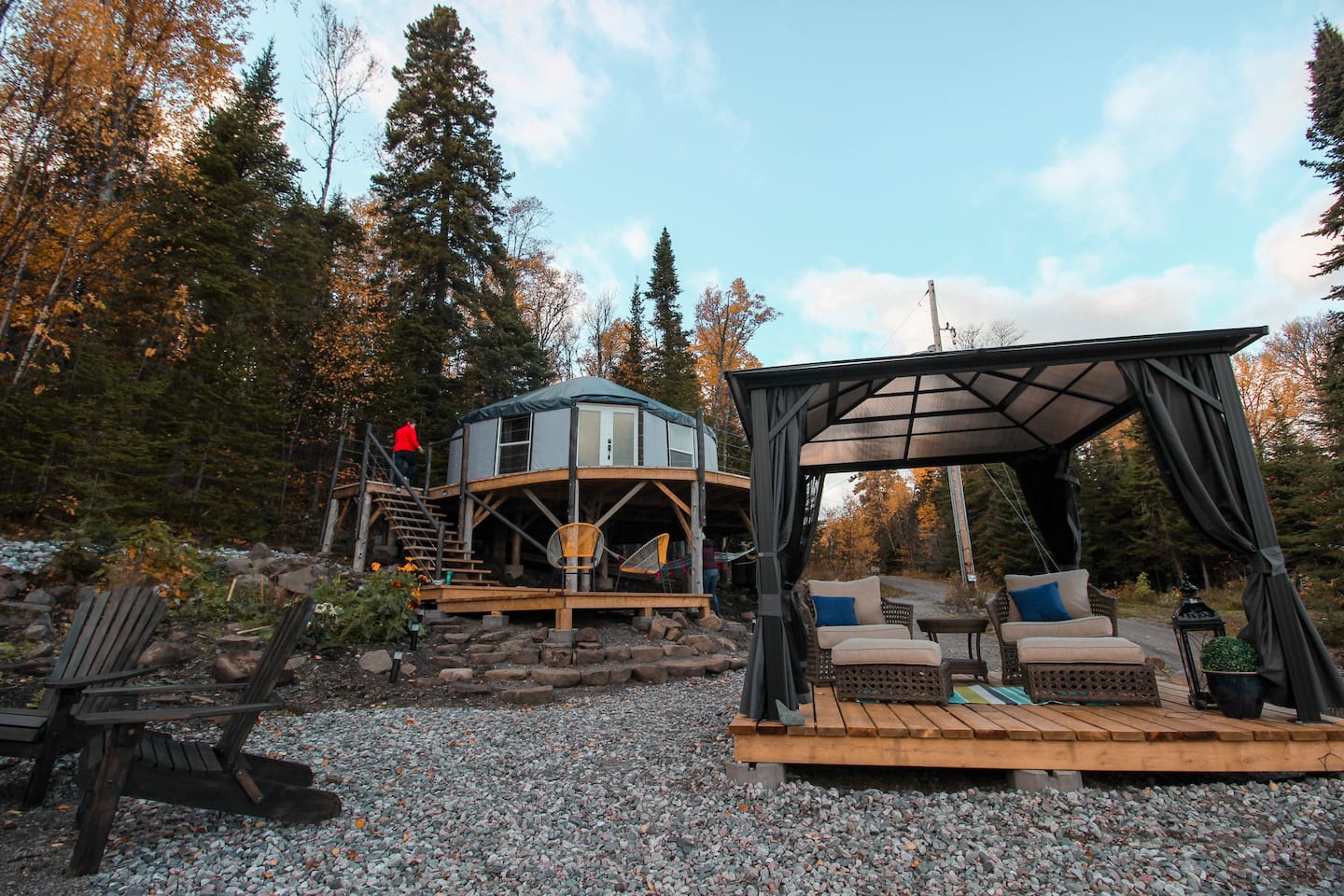 Yurt Glamping in Ontario Canada