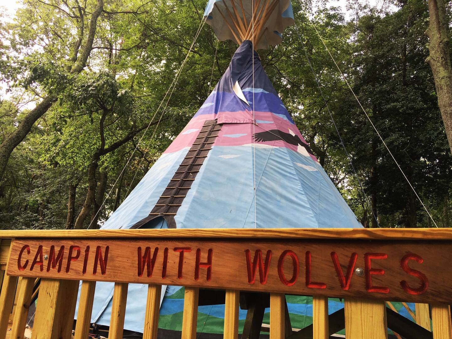 Authentic Tee Pee Glamping