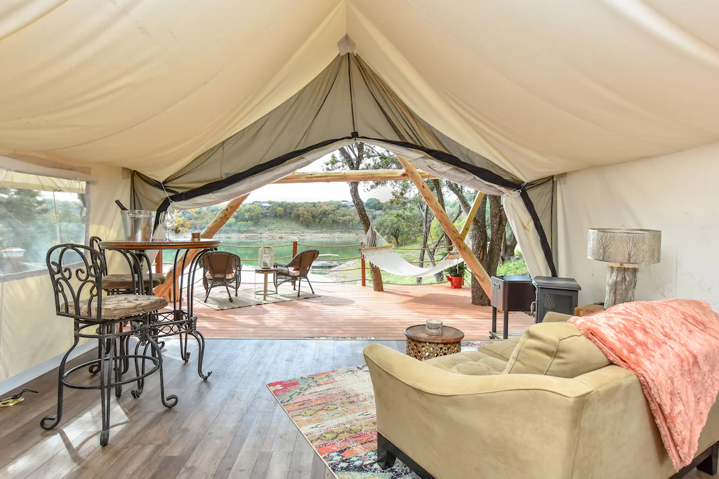 Luxury Riverfront Glamping in Texas