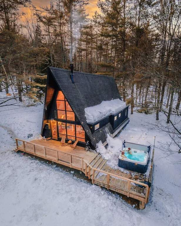 Mod A-Frame Cabin Luxury Rental Vermont