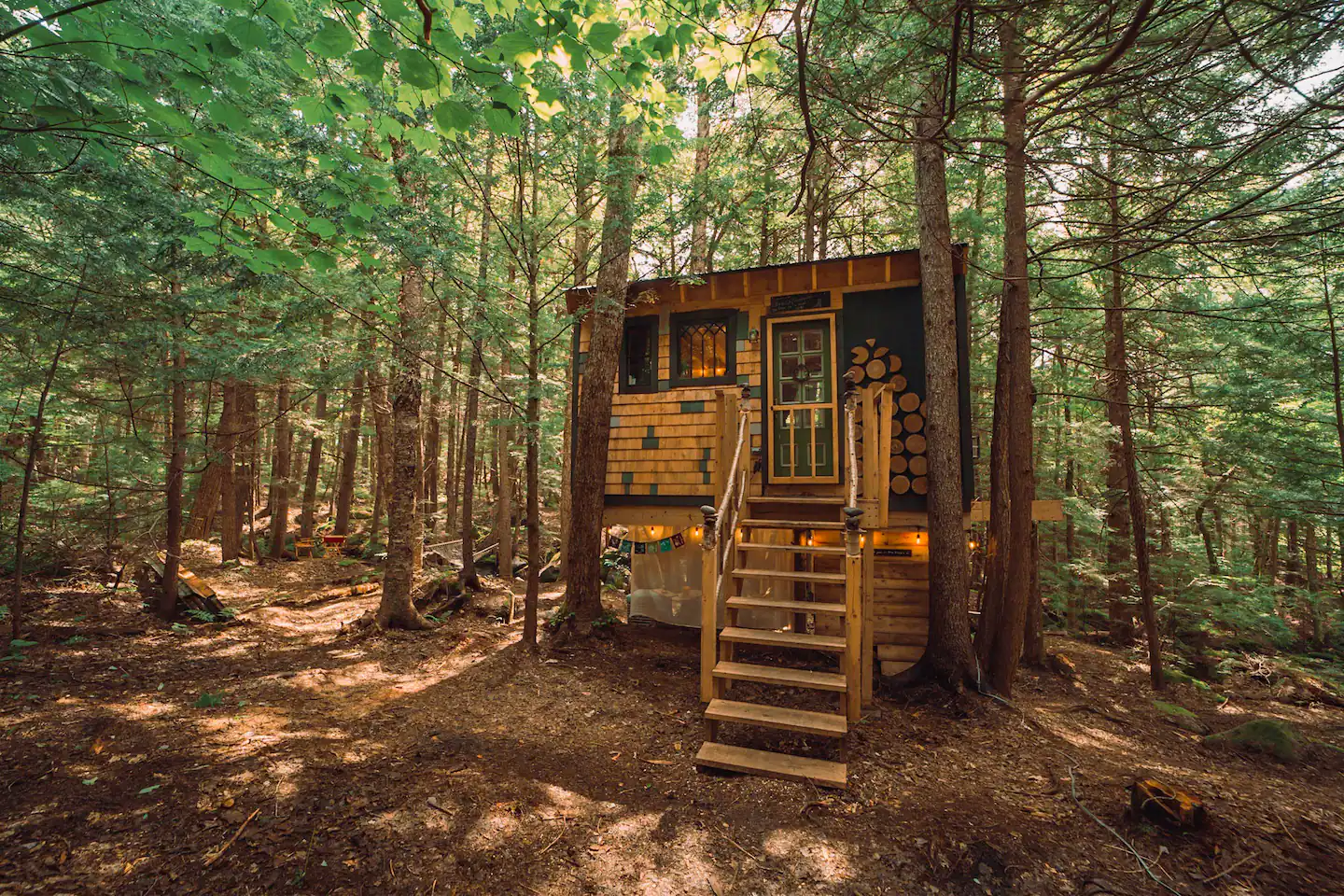 Secluded Treehouse Glamping Vermont