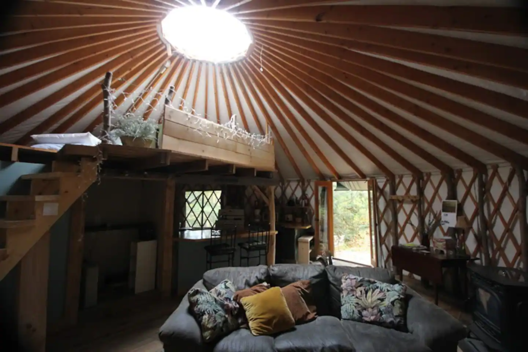 Songbird Sangha Yurt Vermont Glamping