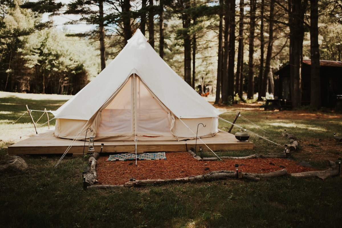 Wintergreen Lake Glamping in the Adirondacks