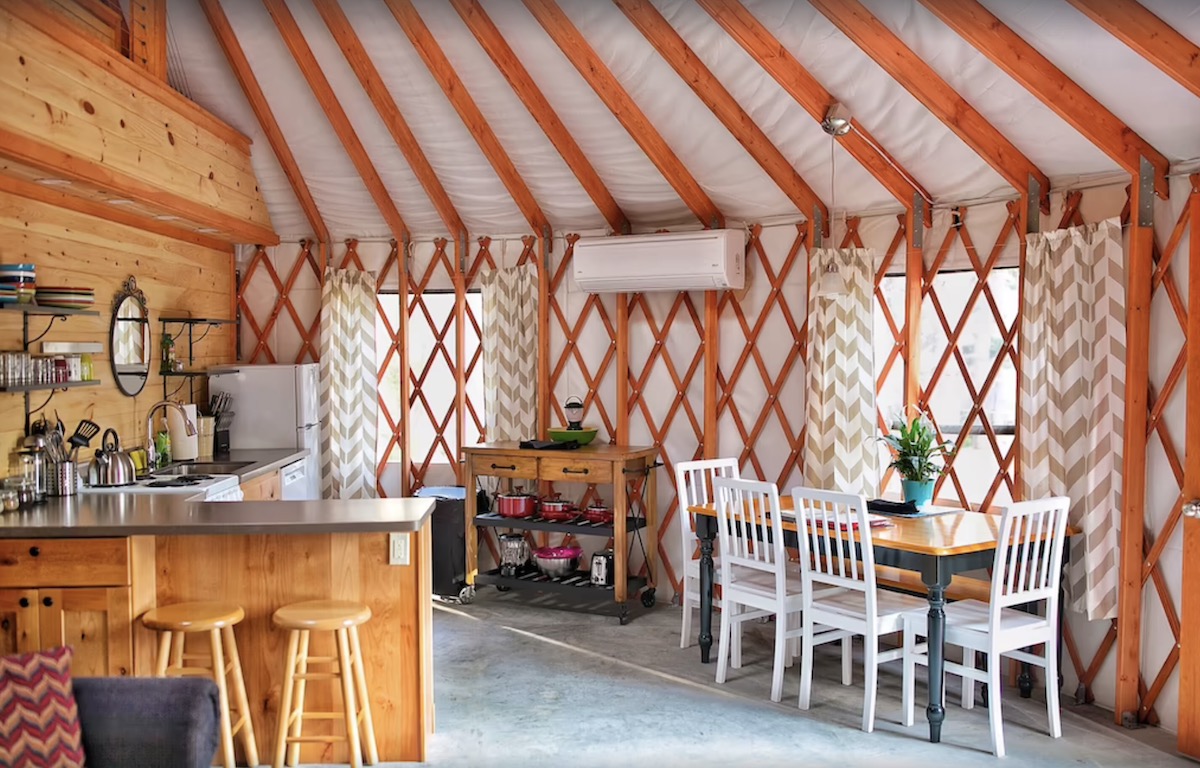 Yurt glamping new england