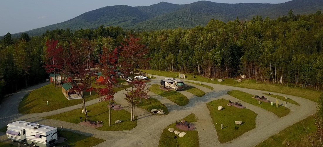 Tent field in New Hampshire