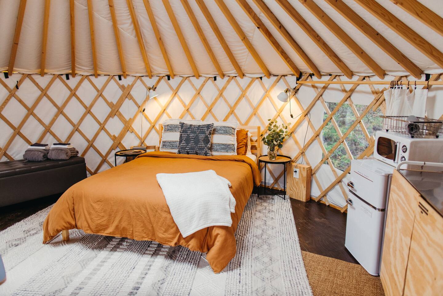 Glamping in Minnesota Yurt