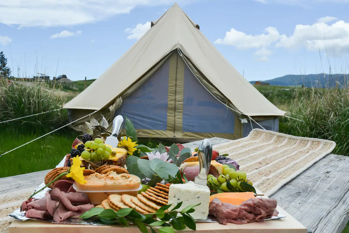 Luxury Glamping Tent in Indiana