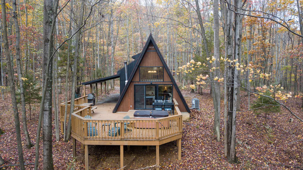 A Frame Glamping in West Virginia
