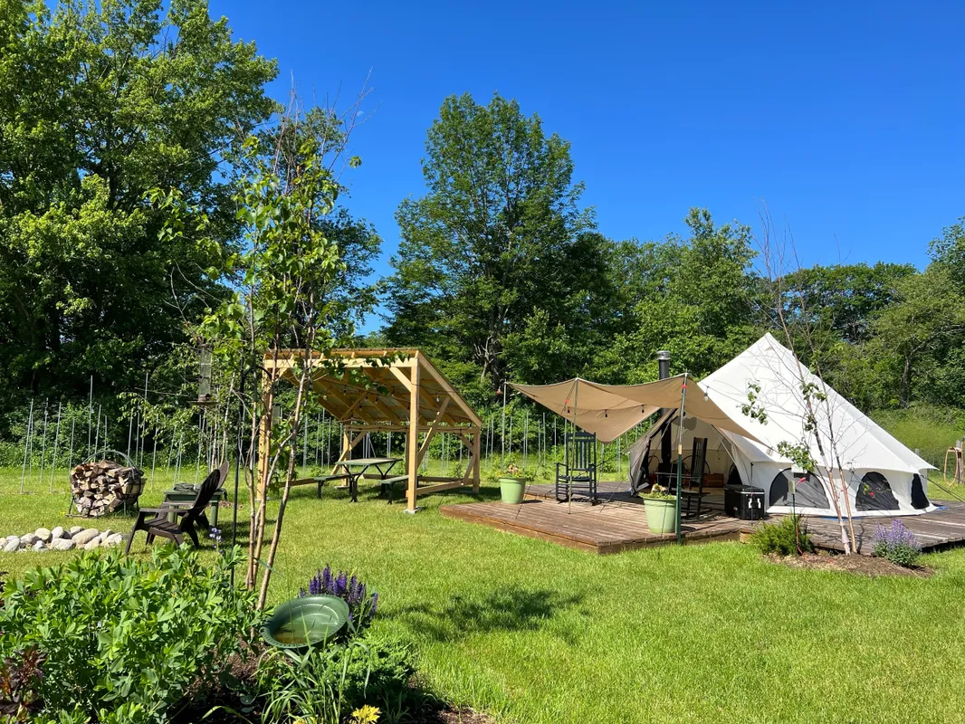 Blue Heron Farm and Retreat - Field Glamping Tent