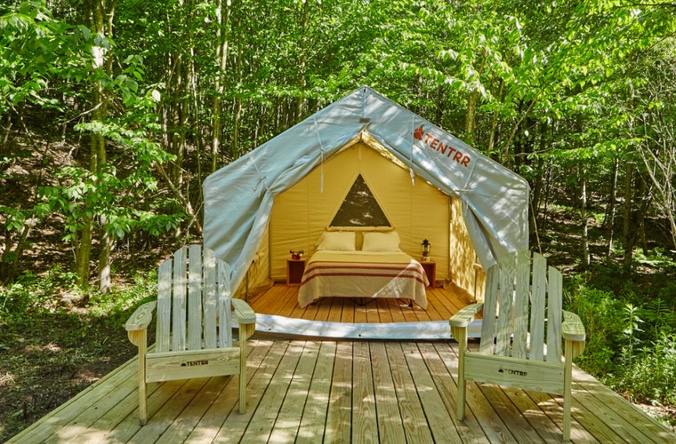 Glamping tent in Alabama