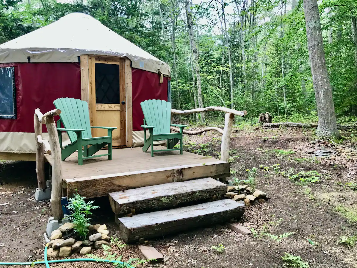 Maine Glamping Yurt on Chebeague Island