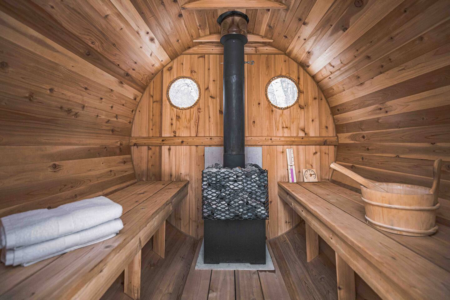 Inside the Sauna