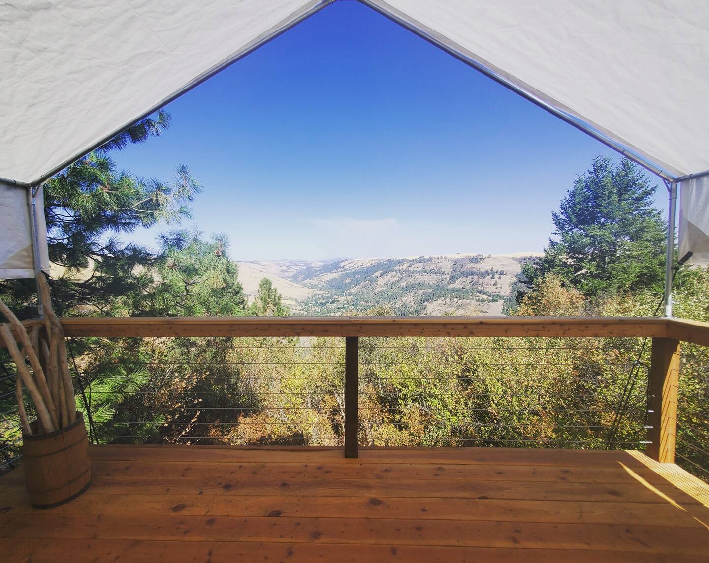 Mountain views from the tent