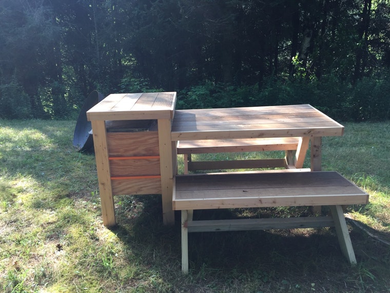 Outside dining table