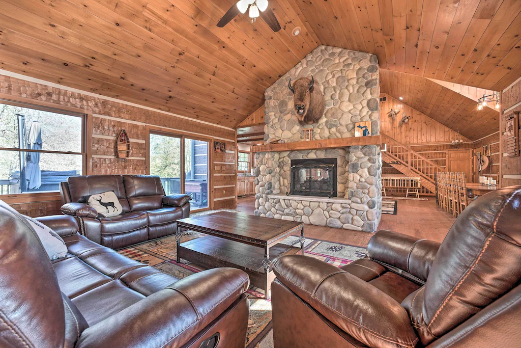 Interior of a luxury cabin