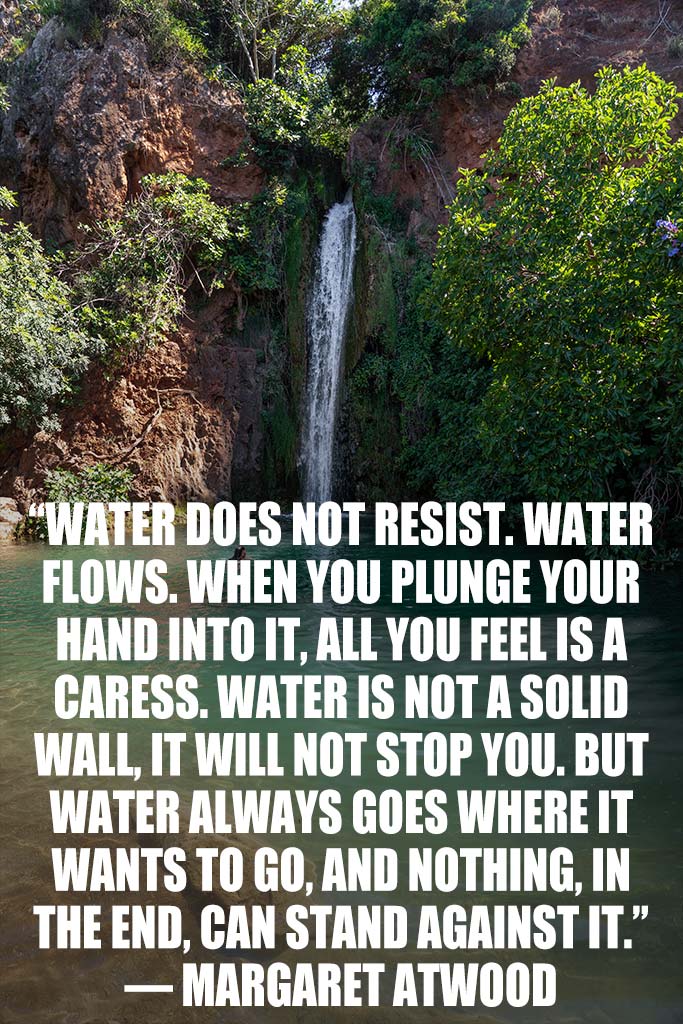 Waterfall quotes good for the soul