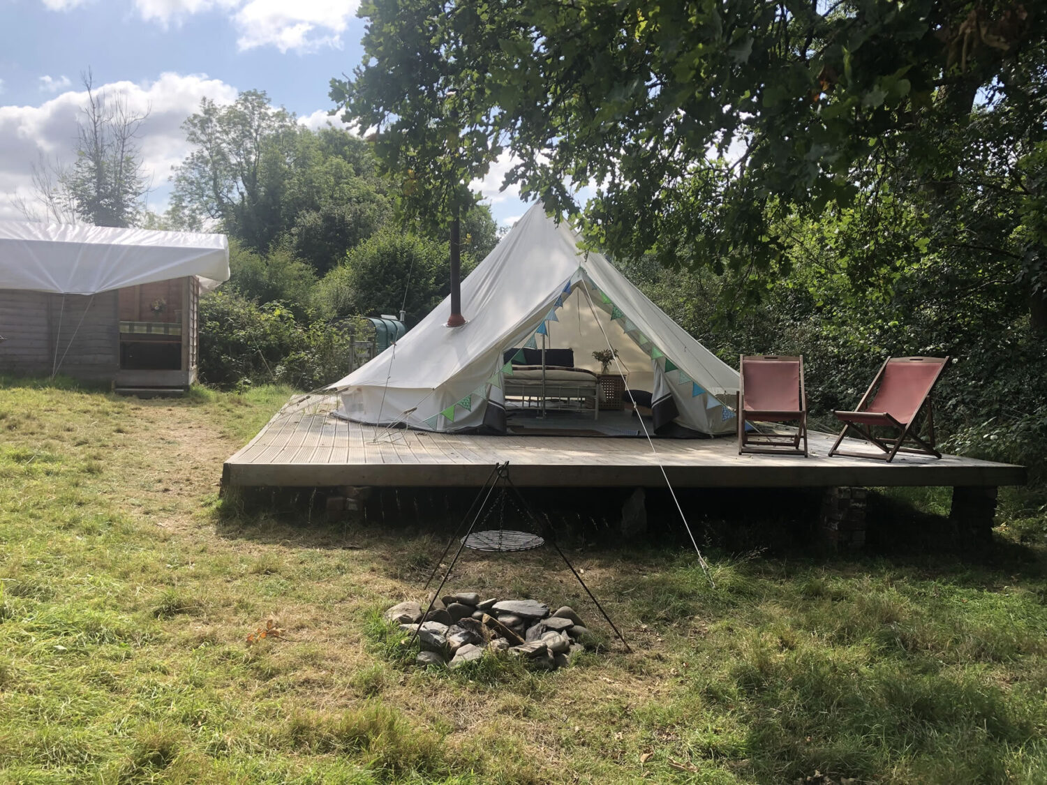 Tent glamping in Wales