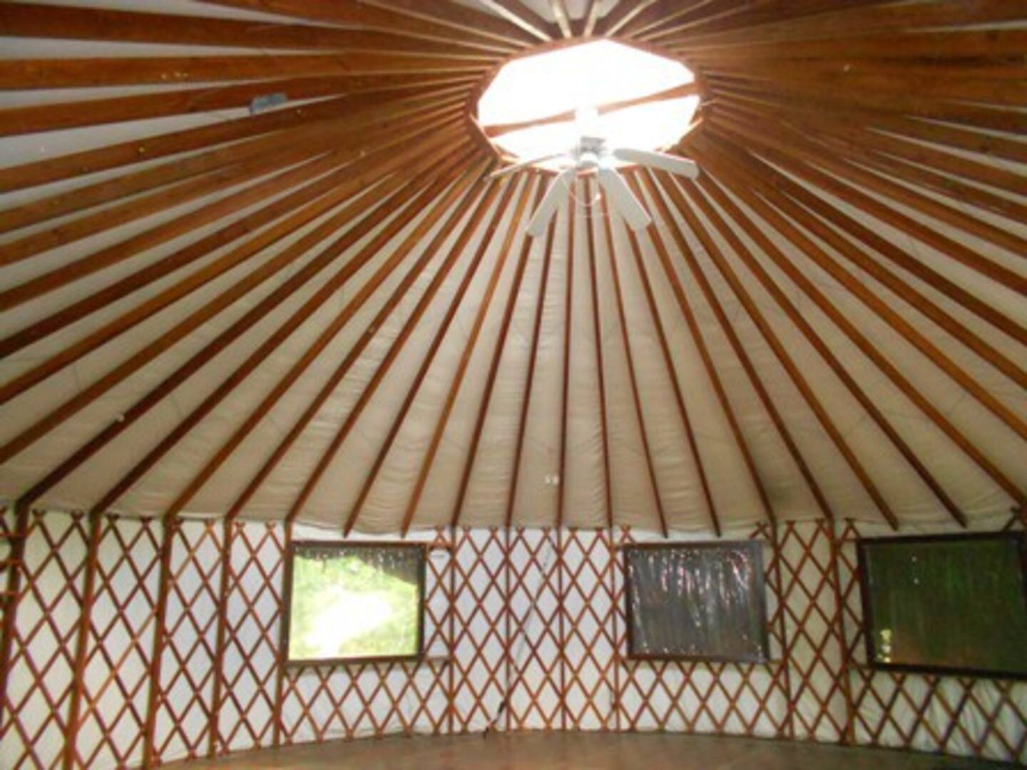 Yurt ceiling