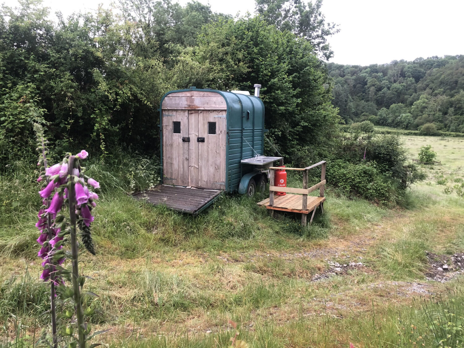 Glamping Shower in Wales