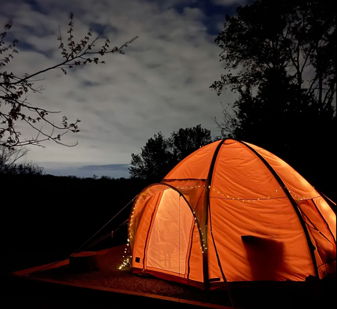 Glamping under the stars in Kansas