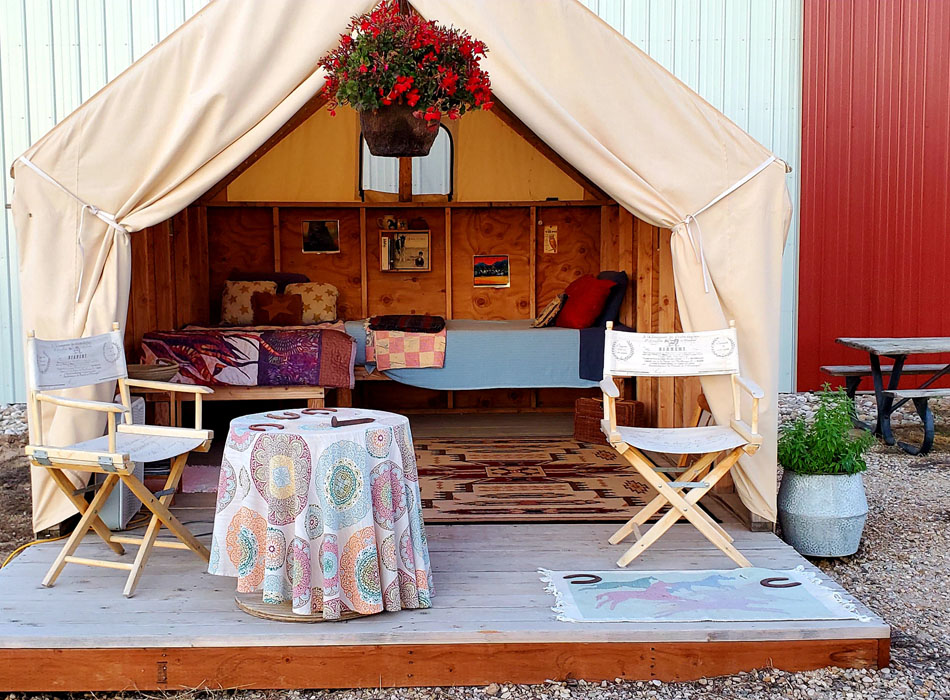 Sweet Pepper Ranch Glamping Tent Idaho