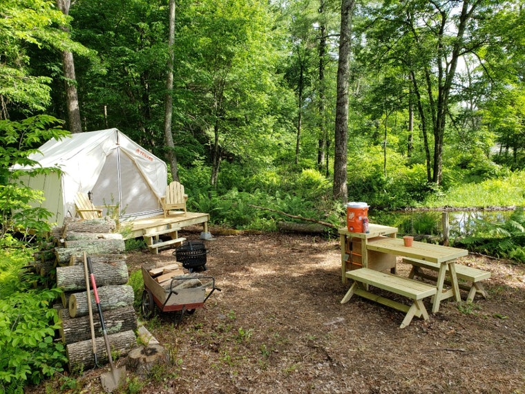 Tentrr Site in Connecticut