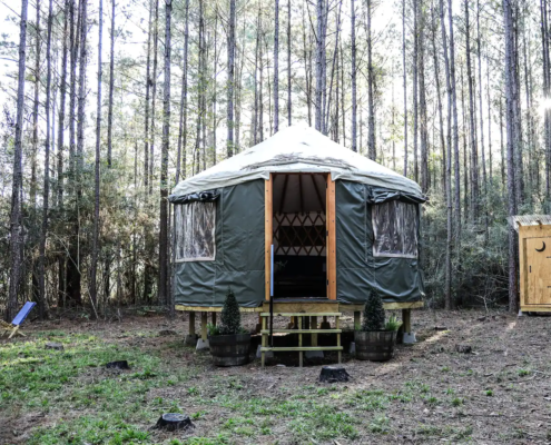 Beautiful Off-Grid Yurt Glamping in Louisiana