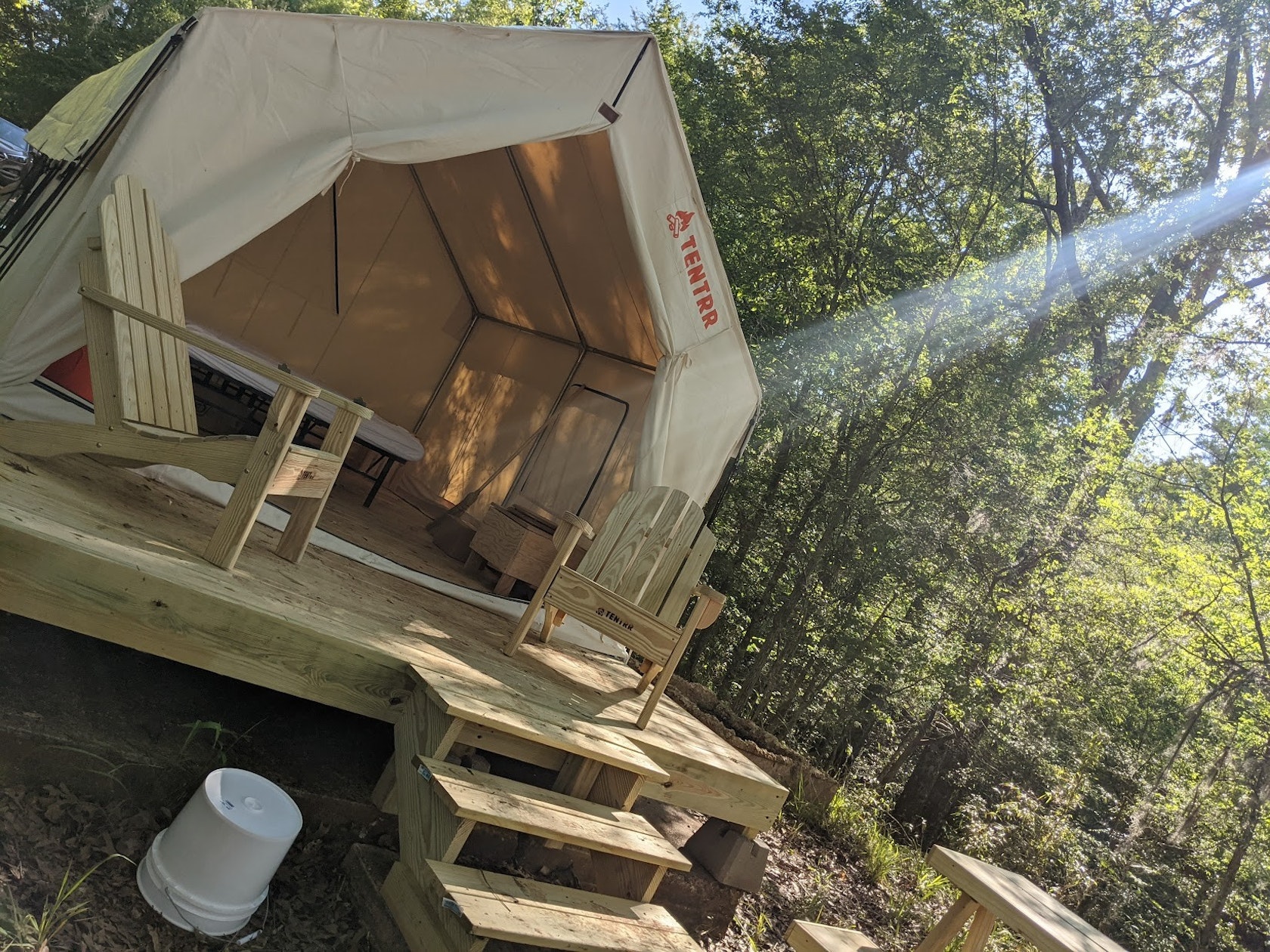 Glamping Tent at Chicot State Park