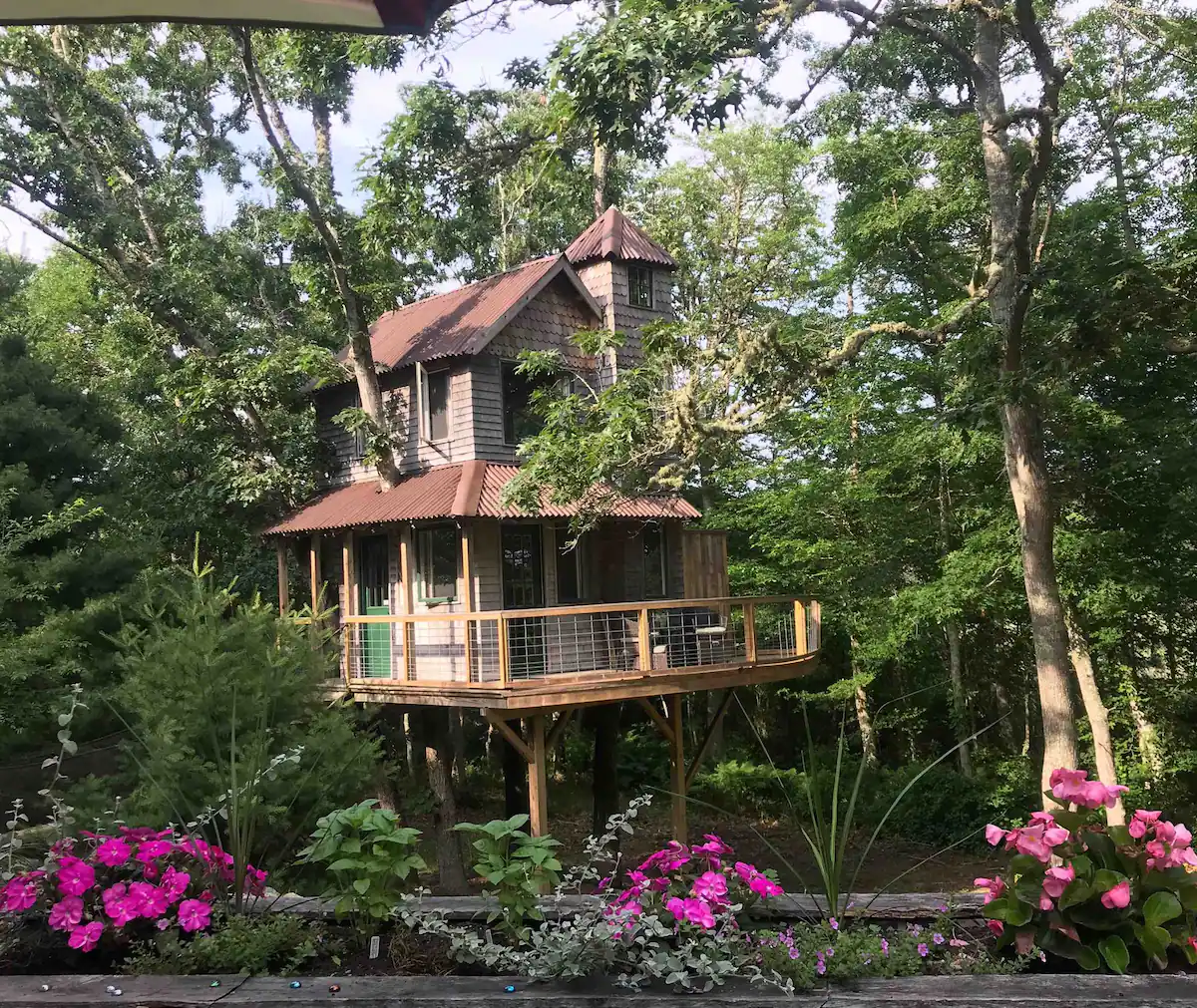Mink Cove Treehouse Glamping Massachusetts Airbnb